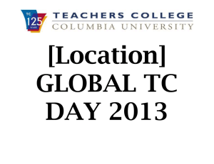 [Location] GLOBAL TC DAY 2013
