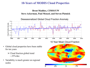10-Years of MODIS Cloud Properties