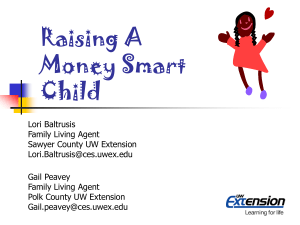 Raising A Money Smart Child