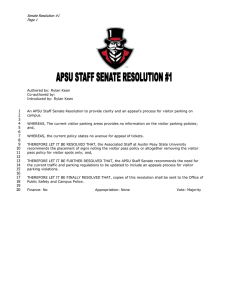Senate Resolution #1  Page 1 1