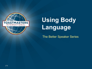Using Body Language The Better Speaker Series 279