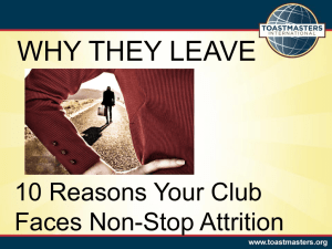 WHY THEY LEAVE 10 Reasons Your Club Faces Non-Stop Attrition