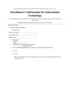 Enrollment Confirmation for Information Technology
