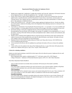 Departmental Policies/Procedures for Sophomore Review Rev. Fall 2012