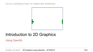 Introduction to 2D Graphics Using OpenGL Andries van Dam