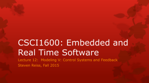 CSCI1600: Embedded and Real Time Software Steven Reiss, Fall 2015