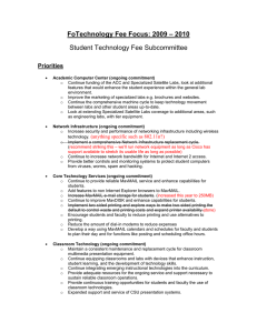 – 2010 FoTechnology Fee Focus: 2009 Student Technology Fee Subcommittee