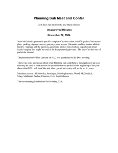 Planning Sub Meet and Confer  Unapproved Minutes November 22, 2004