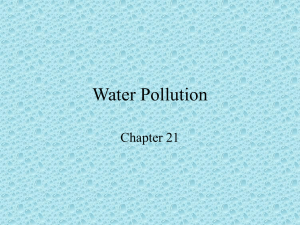 Water Pollution Chapter 21