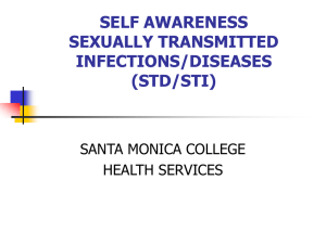 SELF AWARENESS SEXUALLY TRANSMITTED INFECTIONS/DISEASES (STD/STI)
