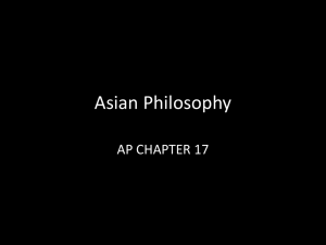 Asian Philosophy AP CHAPTER 17