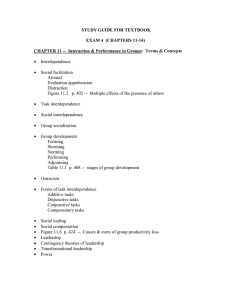 STUDY GUIDE FOR TEXTBOOK  EXAM 4  (CHAPTERS 11-14)