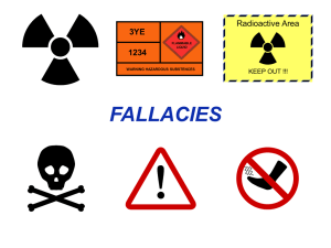 FALLACIES Radioactive Area 3YE 1234