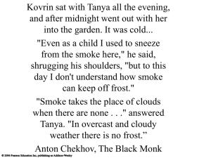 Kovrin sat with Tanya all the evening,