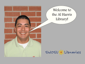 Welcome to the Al Harris Library!
