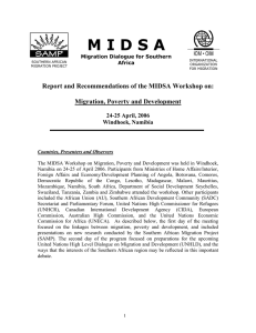 M I D S A  Migration, Poverty and Development