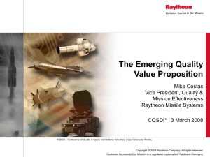 The Emerging Quality Value Proposition