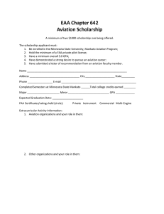EAA Chapter 642  Aviation Scholarship