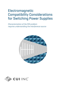 EMI Considerations for Switching Power Supplies | CUI Inc
