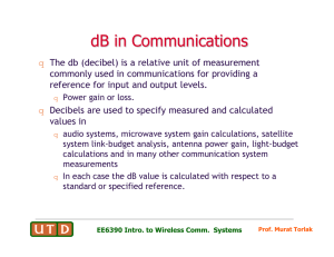 dB in Communications