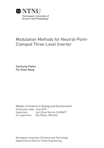 Modulation Methods for Neutral-Point-Clamped Three