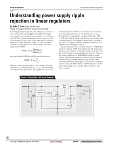 Understanding power supply ripple rejection in