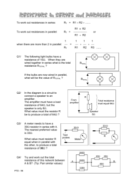 12 Marking scheme: Worksheet