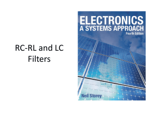 RC-RL Filters