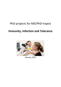 PhD projects for students in MD/PhD-traject
