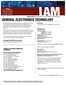 general electronics technician general electronics technology