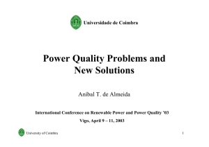 Power Quality Problems and New Solutions