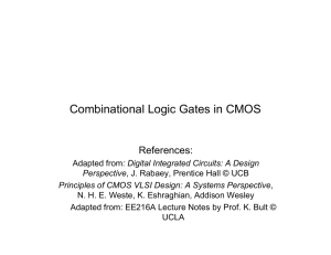 Combinational Logic Gates in CMOS
