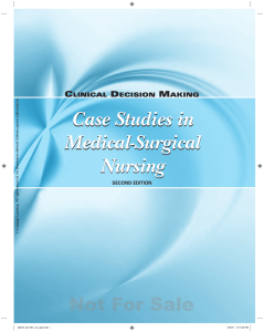CLINICAL DECISION MAKING Case Studies in Medical