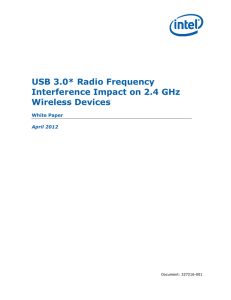 USB 3.0* Radio Frequency Interference Impact on 2.4GHz