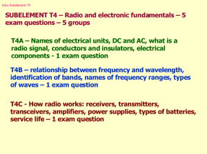 Radio and electronic fundamentals – 5 exam questions