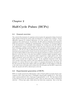Half-Cycle Pulses (HCPs)