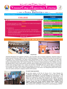 News Bulletin - Velammal College of Engineering and Technology