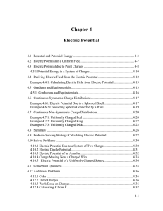 Chapter 4 Electric Potential