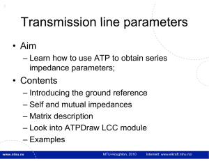 Transmission line parameters - Electrical and Computer Engineering