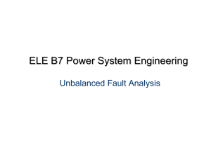 Unbalanced Faults - Electrical and Computer Engineering