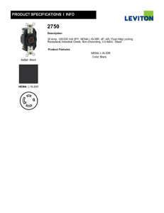 Color: Black NEMA: L18-30R Description 30 Amp, 120/208 Volt 3PY