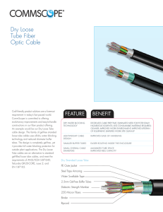 Dry Loose Tube Fiber Optic Cable