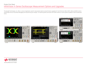 InfiniiVision X-Series Oscilloscope Measurement Options