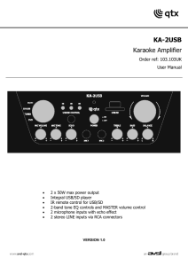 KA-2USB Karaoke Amplifier
