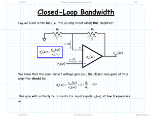 Closed-Loop Bandwidth