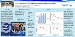 “U-ACT” Unit Based Accountable Care Teams Improve Patient