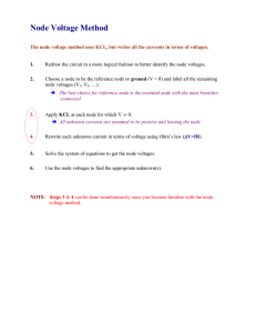 Node Voltage Method Summary