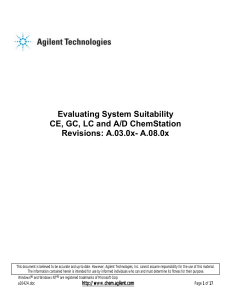 Evaluating System Suitability