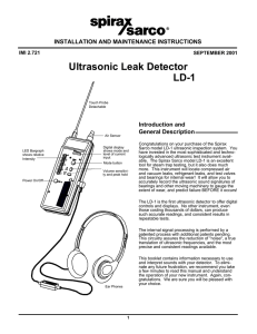 Ultrasonic Leak Detector LD-1