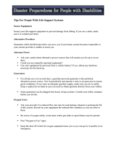 Life Support Systems - Independent Living Research Utilization